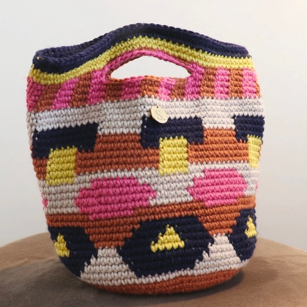 Tapestry bag - navy