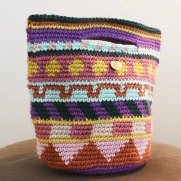 Tapestry bag - purple
