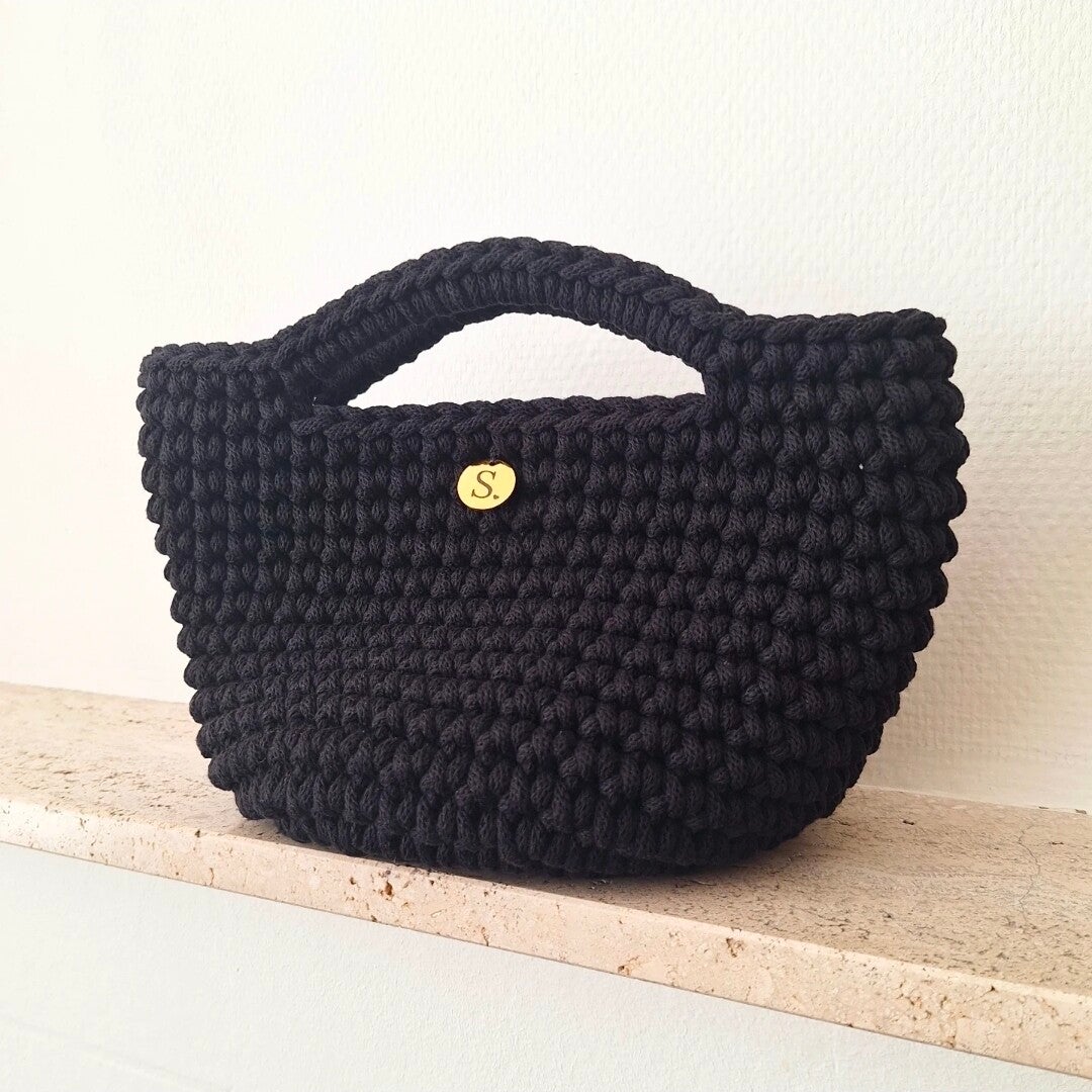 Crochet bag - Zwart