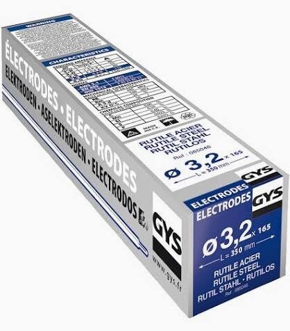 ELECTRODES RUTILES Ø 3.2 mm - BTE 165 PCS