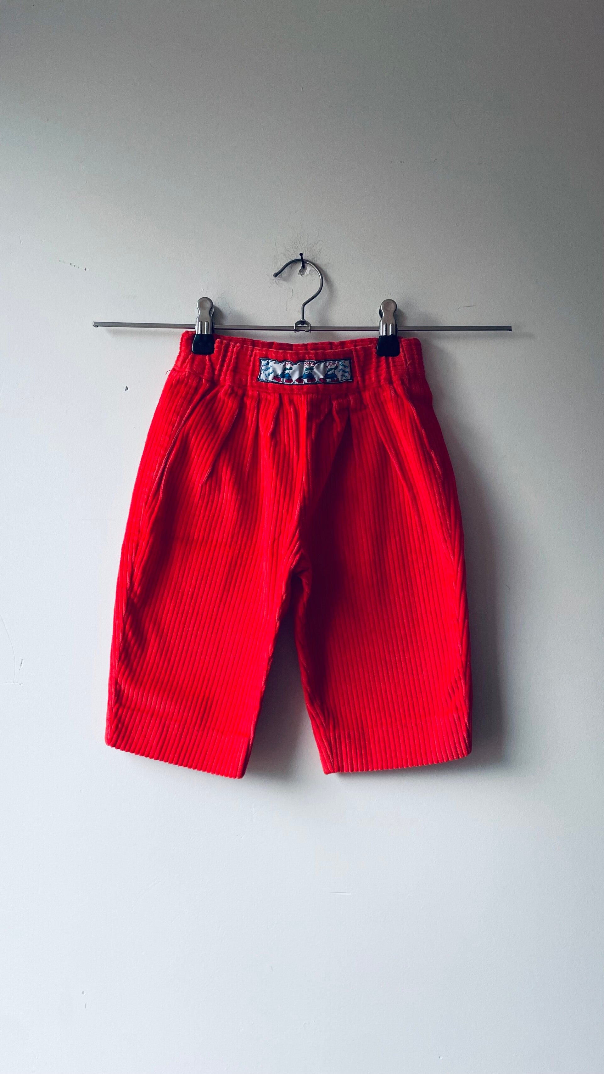 Rood vintage rib broekje