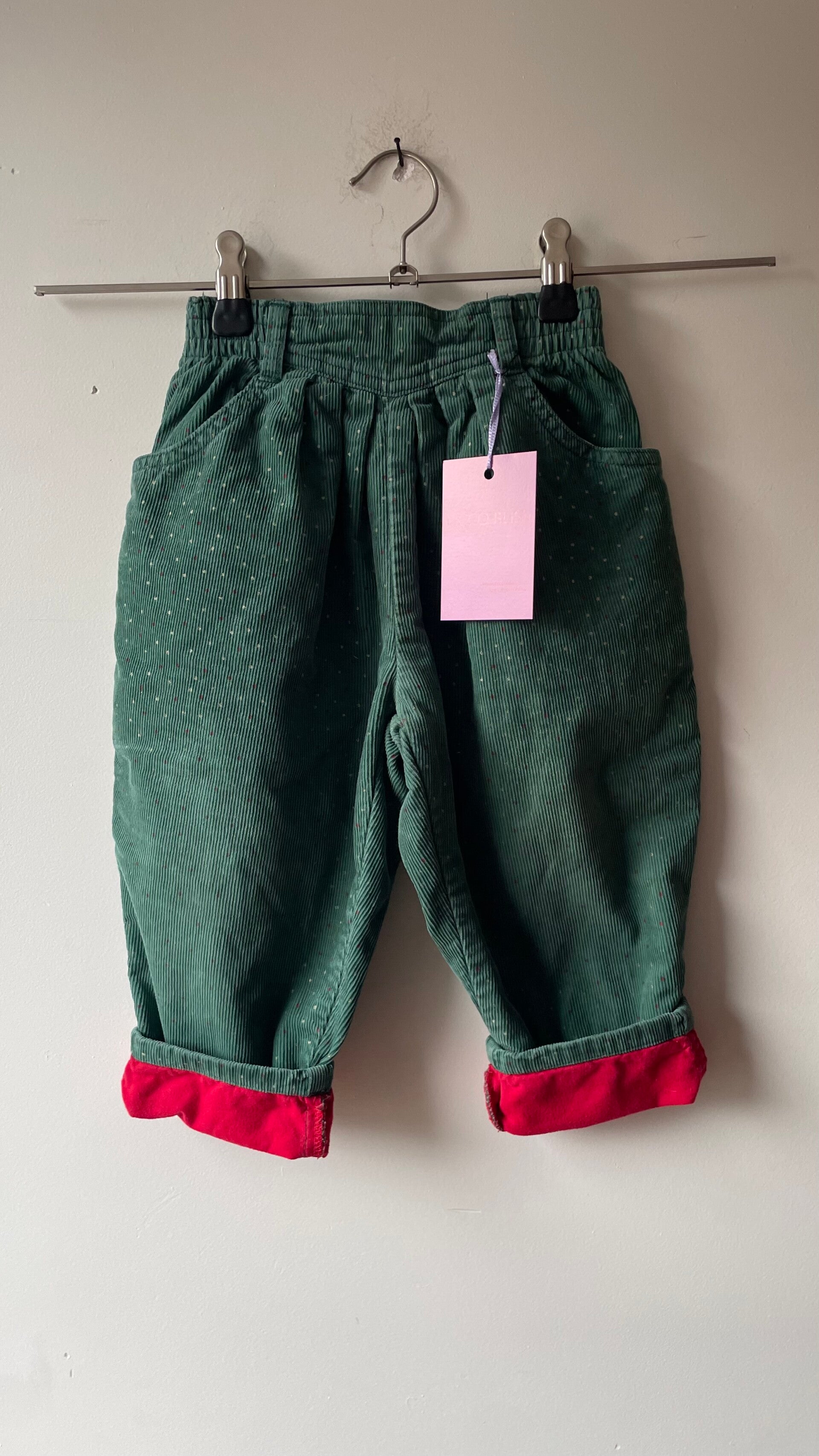 Vintage harembroekje groen 2y