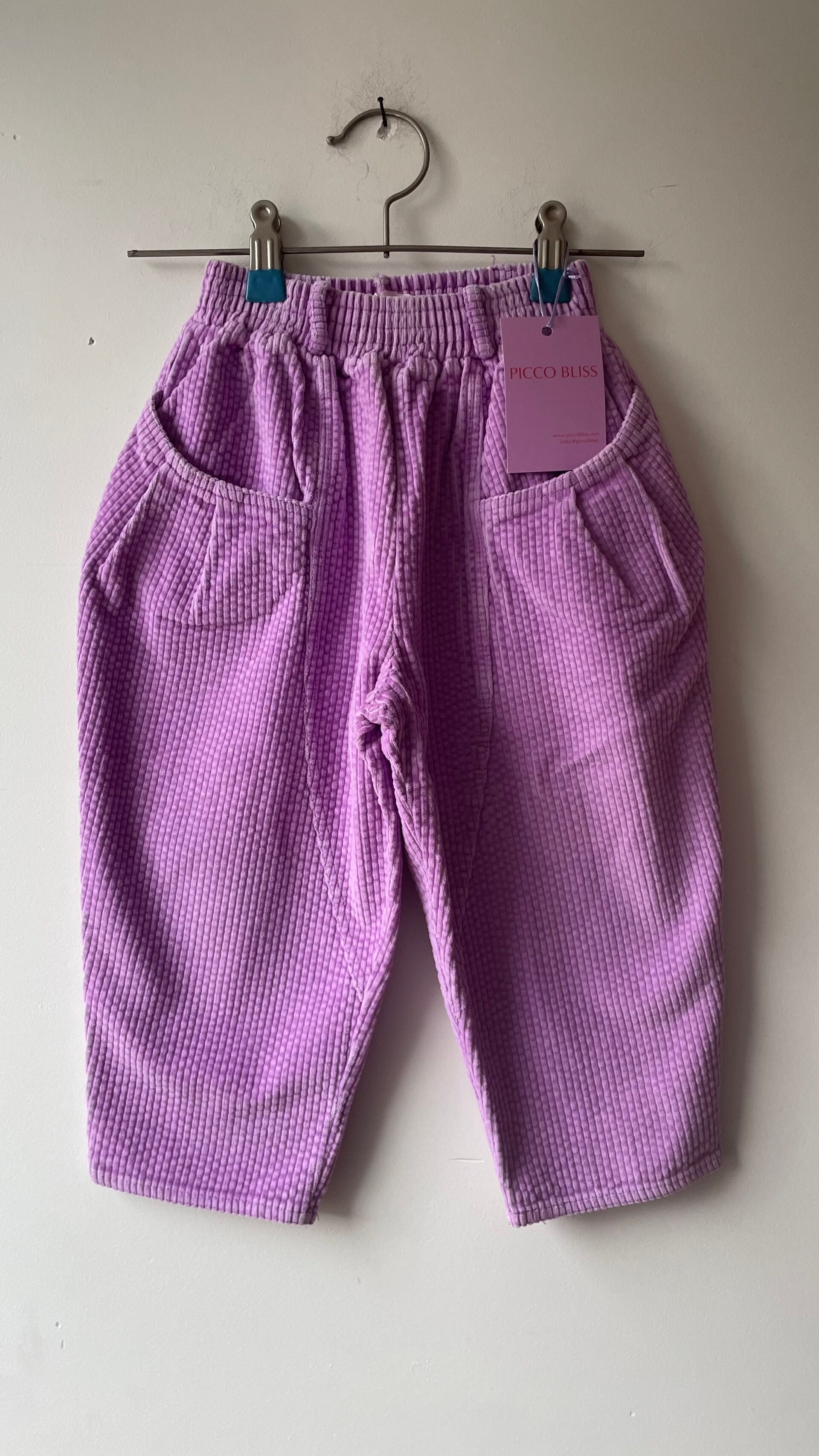 Paars lila vintage harembroekje 2-3y