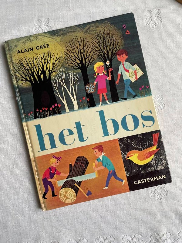 Het bos vintage boek