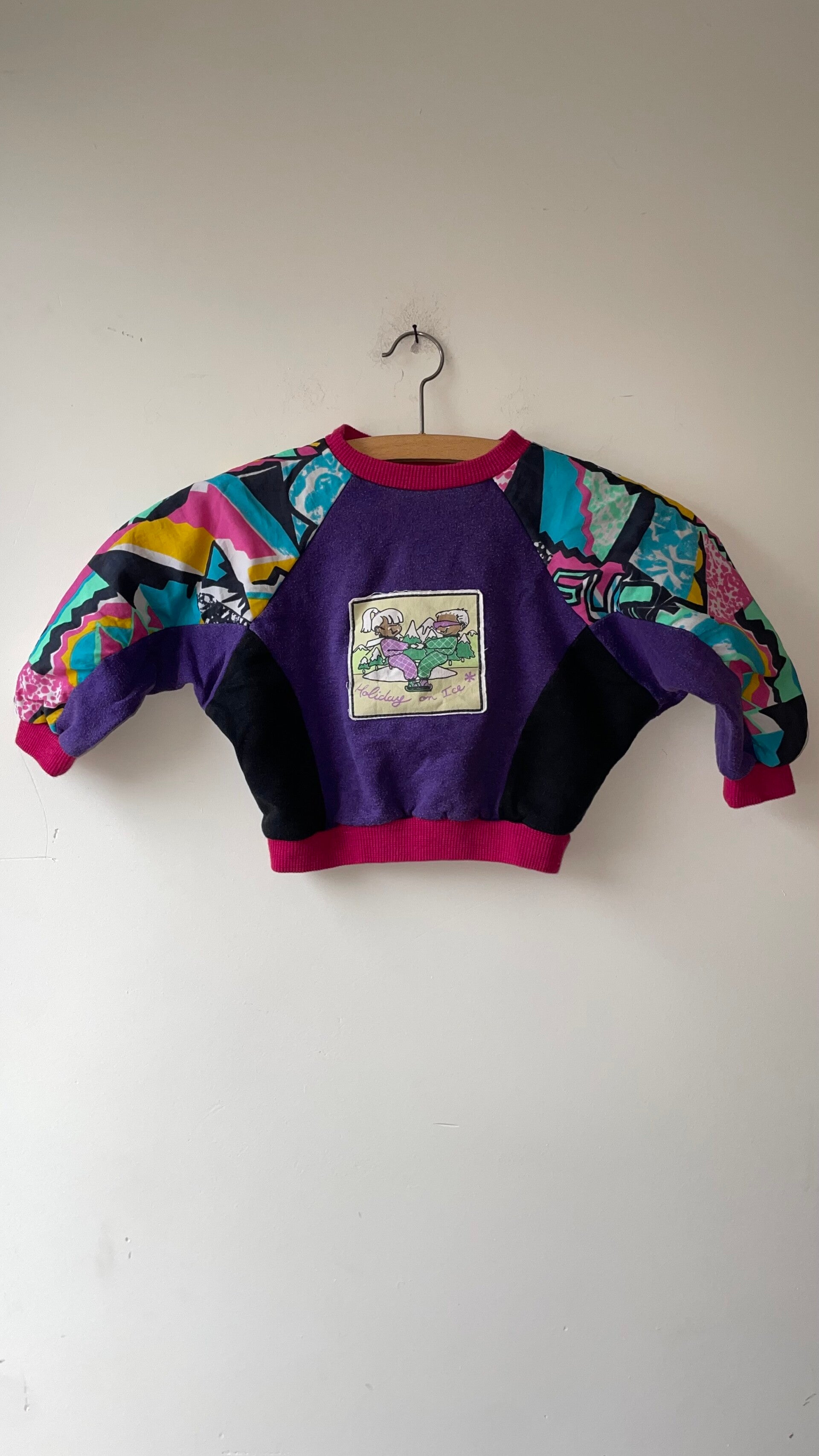 Vintage multi color truitje 1-1,5y