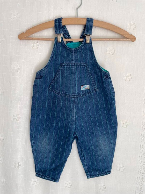 Vintage denim tuinbroek 6m