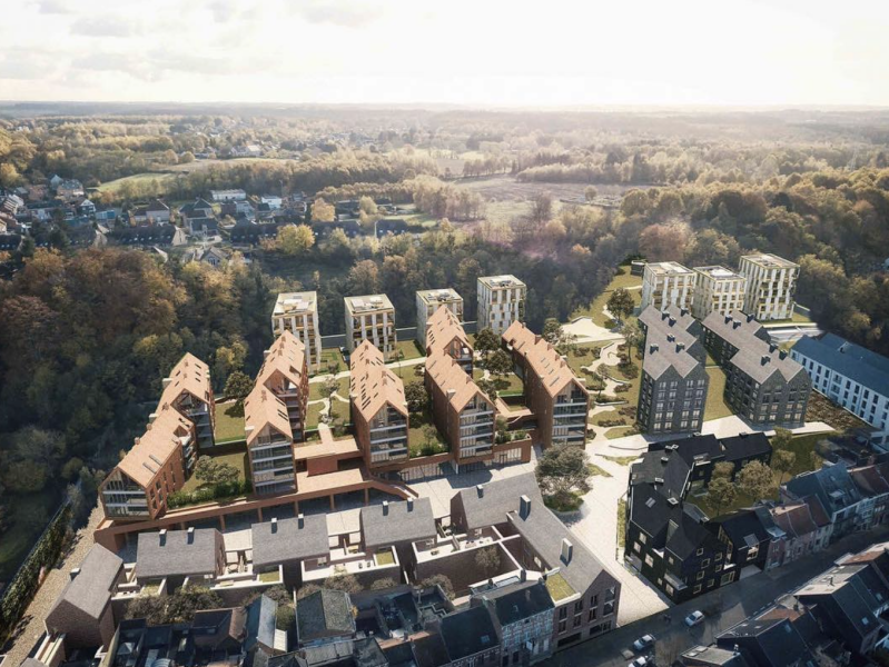 Woonproject “DE TORENS” creëert 249 appartementen, 5.000 vierkante meter winkelruimte, en een ondergrondse parking op de Geenssite #Aarschot #a2oarchitecten
