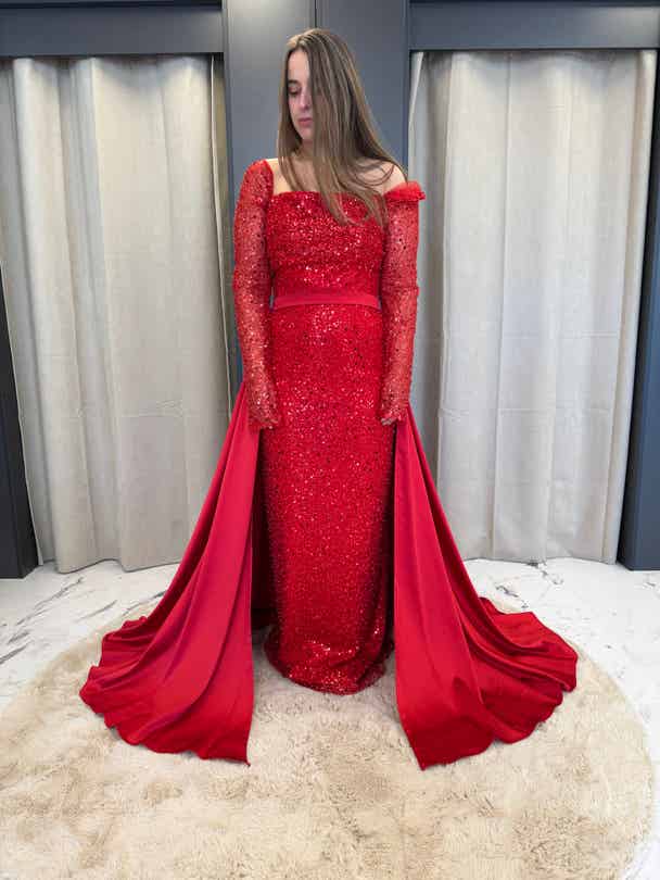 Red Alya dress - 1491