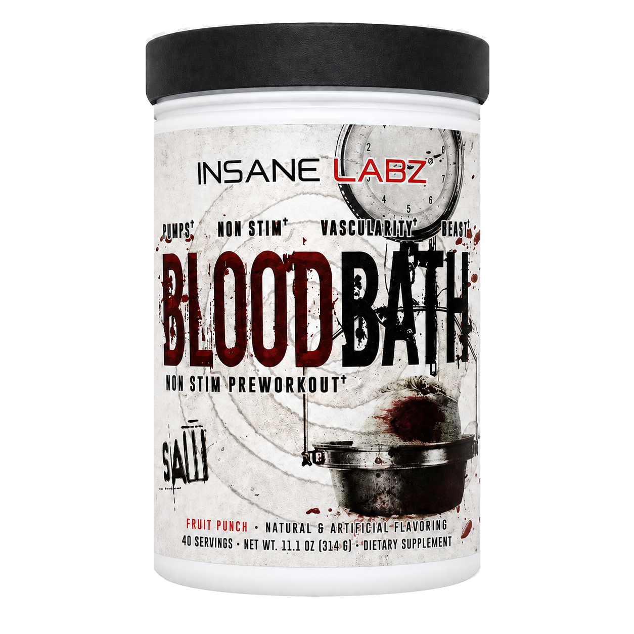 Bloodbath Non-Stim Pre-Workout – Insane Labz | Fruit Punch, 40 servicios
