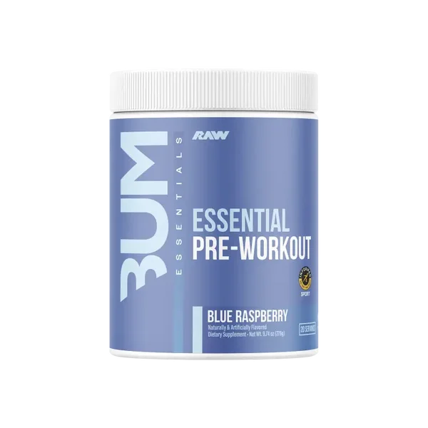 RAW Essential Pre-Workout Blue Raspberry (20 Servicios)