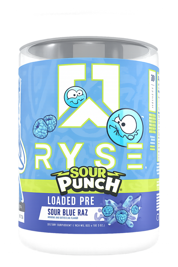 Ryse Loaded Pre Sour Punch Blue Raz – 30 Servicios
