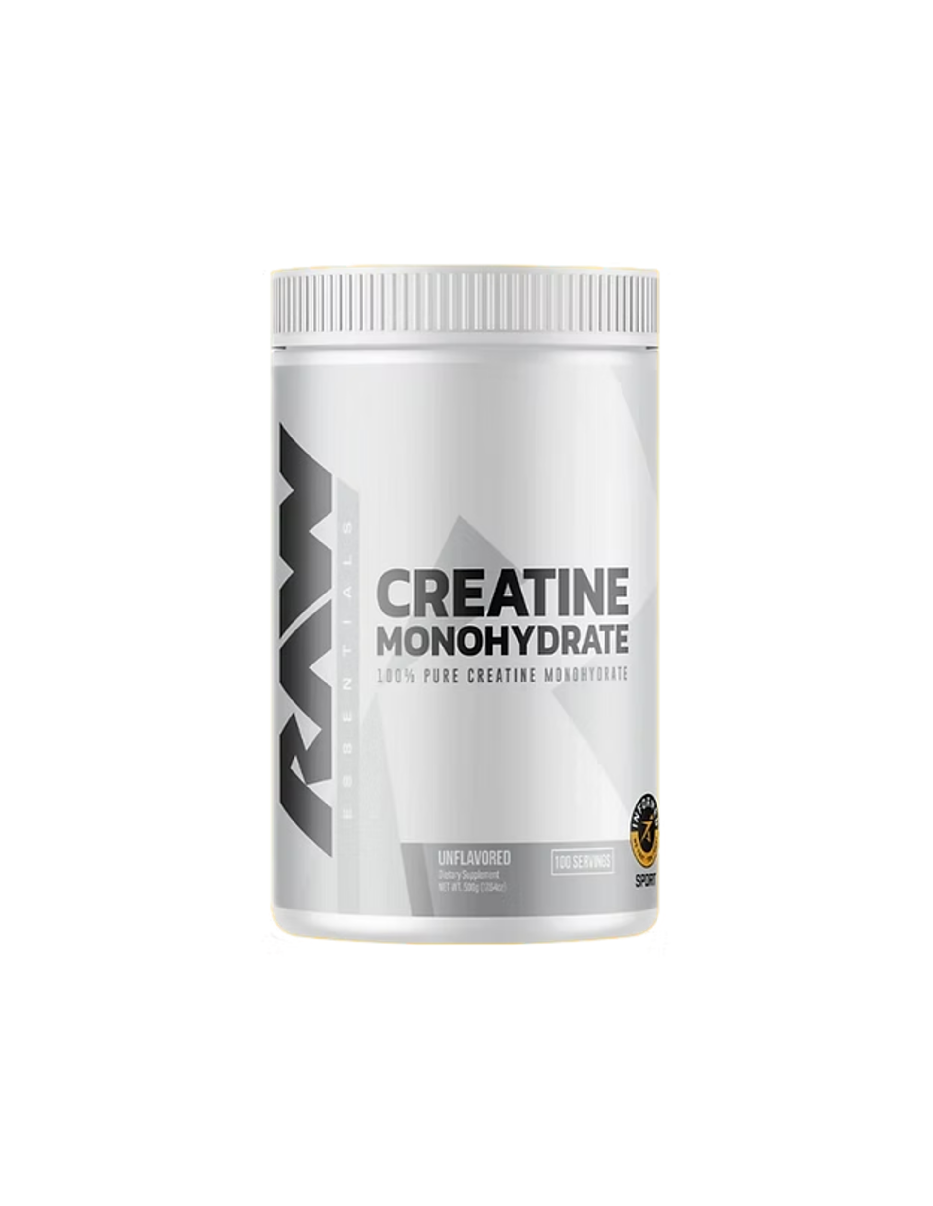 RAW CREATINE MONOHYDRATE 100 SERV UNFLAVORED