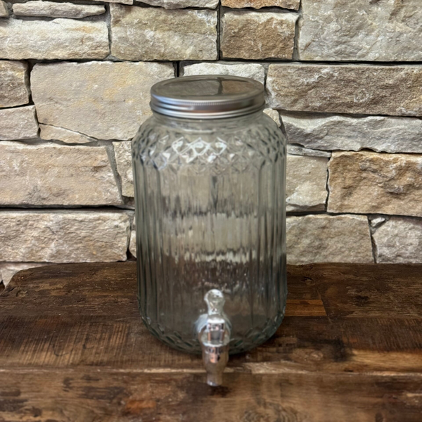 Spender in Glas m. Zapfhahn P11681