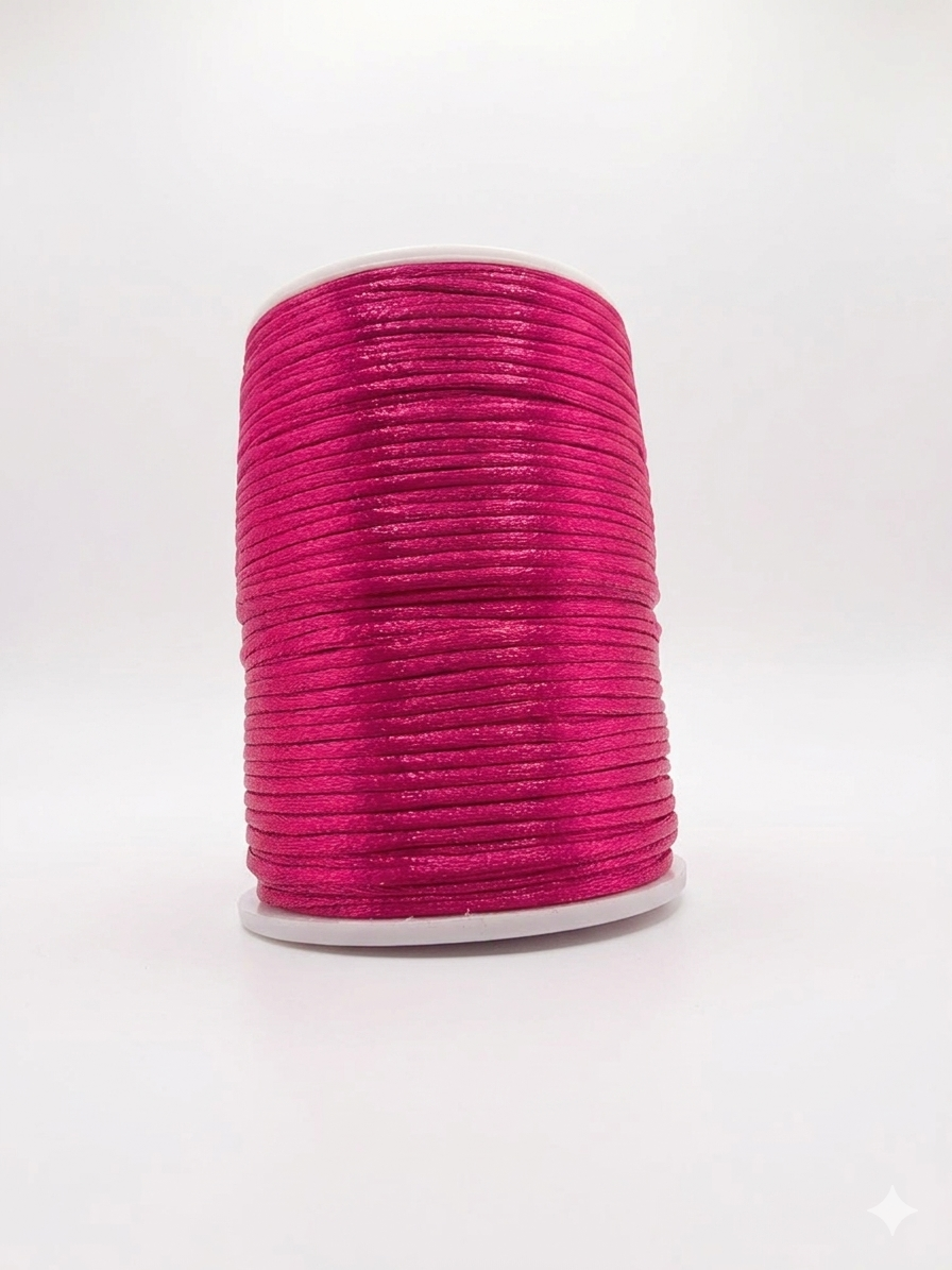 Mix & Match Satin Cord Neon Pink