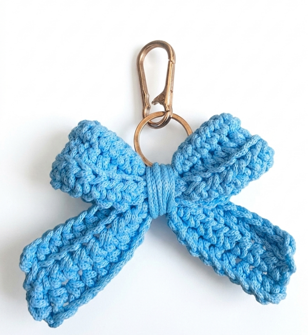 Keychain Bow Blue
