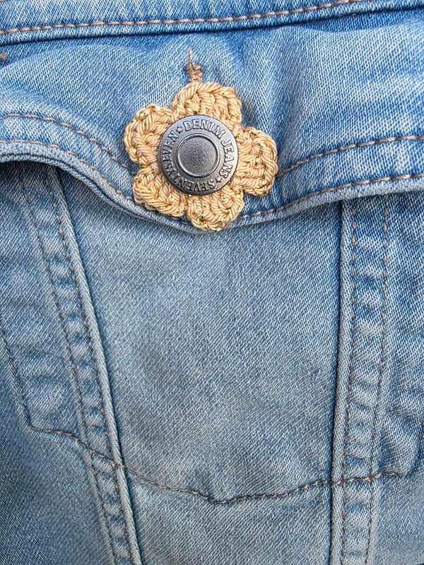 Button Flowers set 4stuks