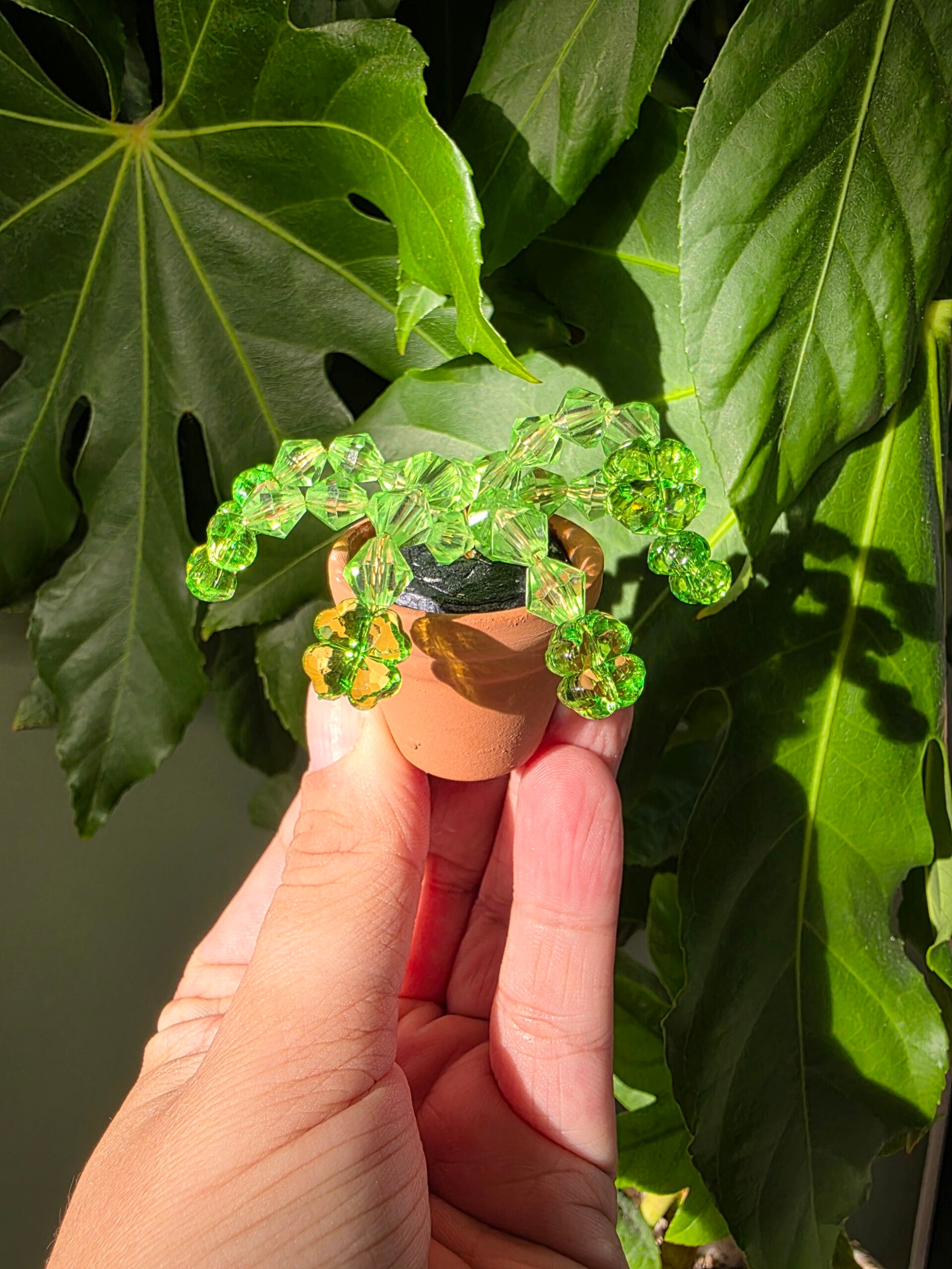 Beadplant koelkast magneetje