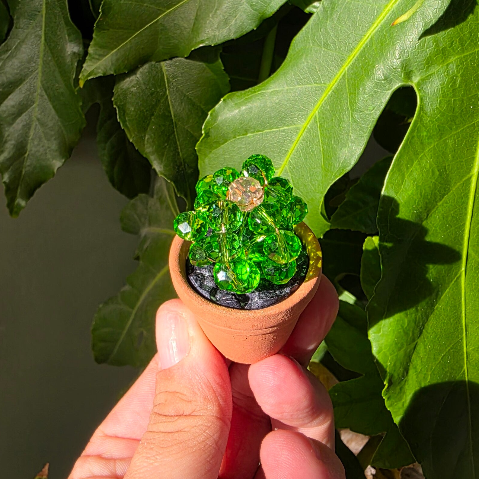 Beadplant koelkast magneetje