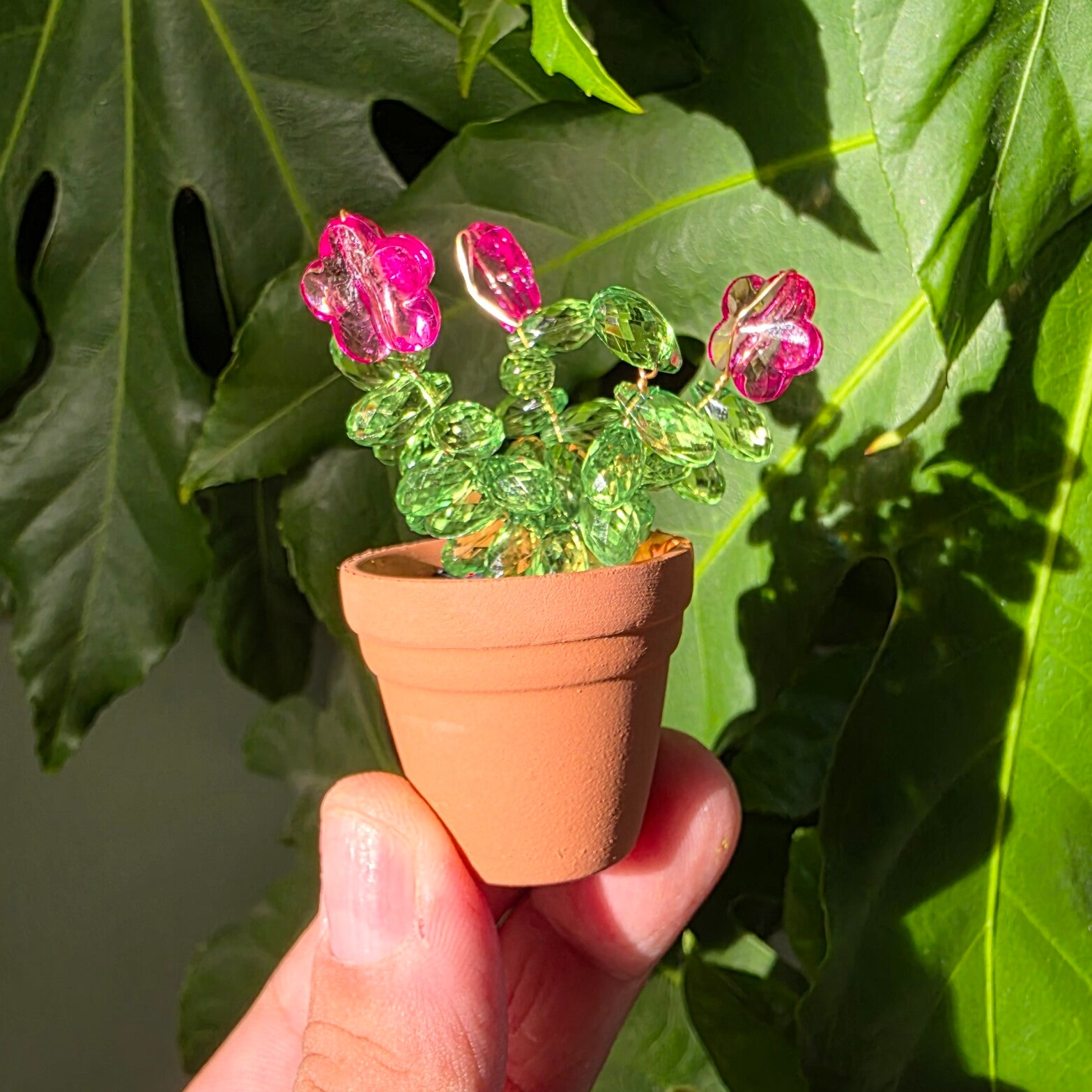 Beadplant koelkast magneetje