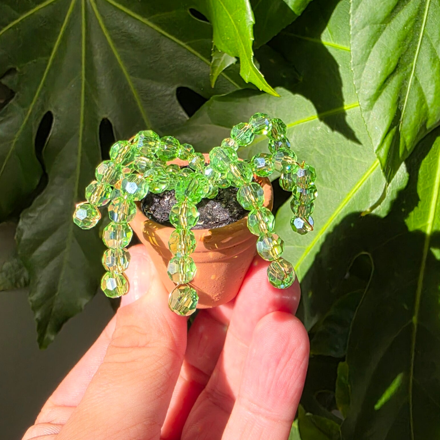 Beadplant koelkast magneetje