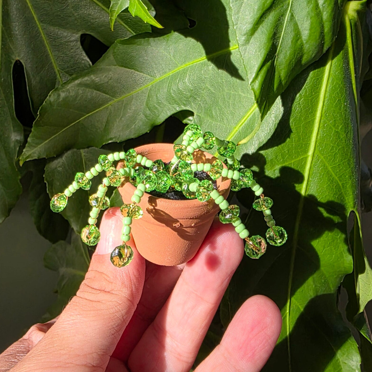 Beadplant koelkast magneetje