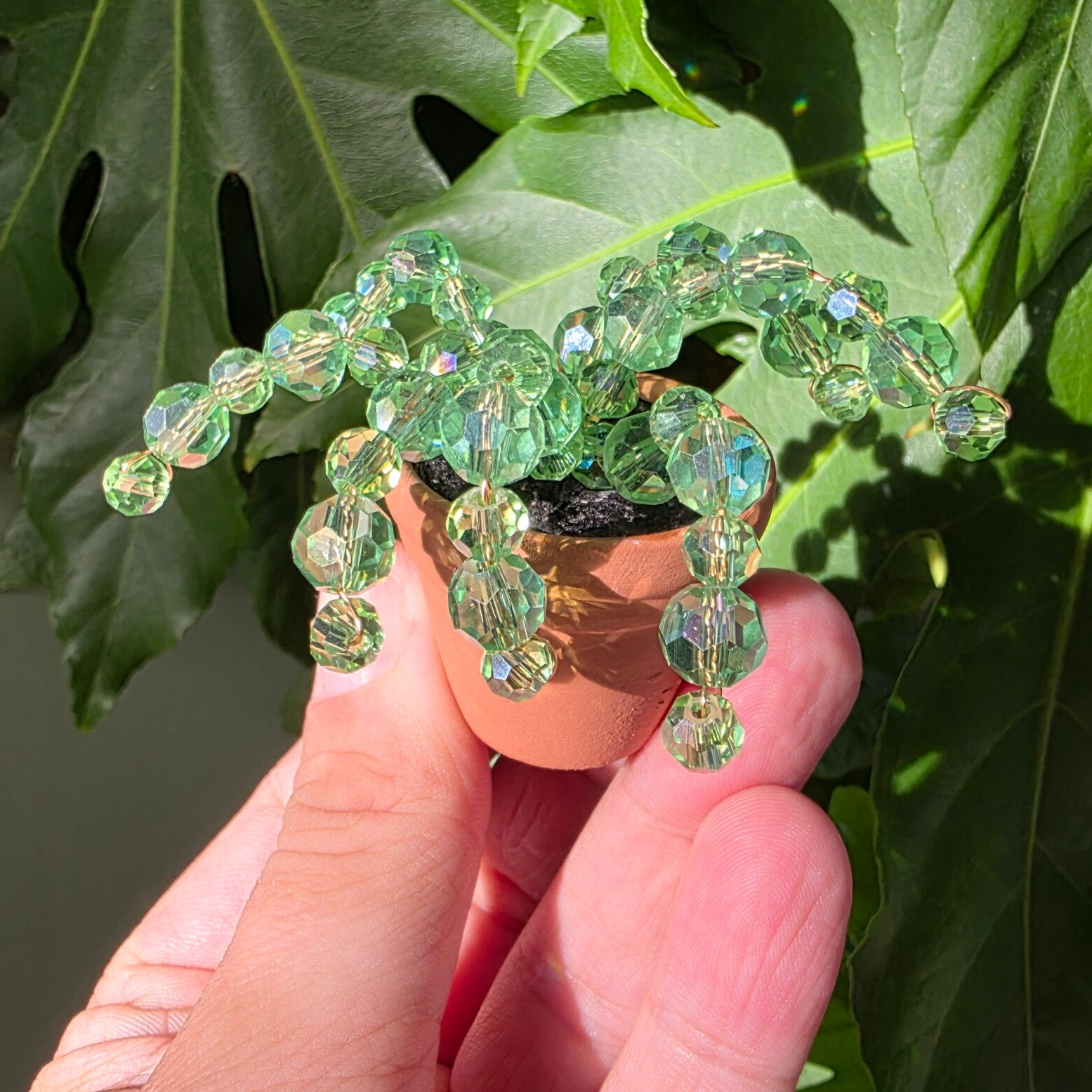 Beadplant koelkast magneetje