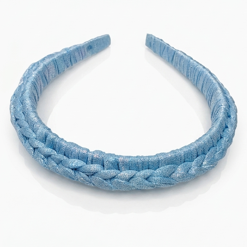 Metalic Diadeem Baby Blue