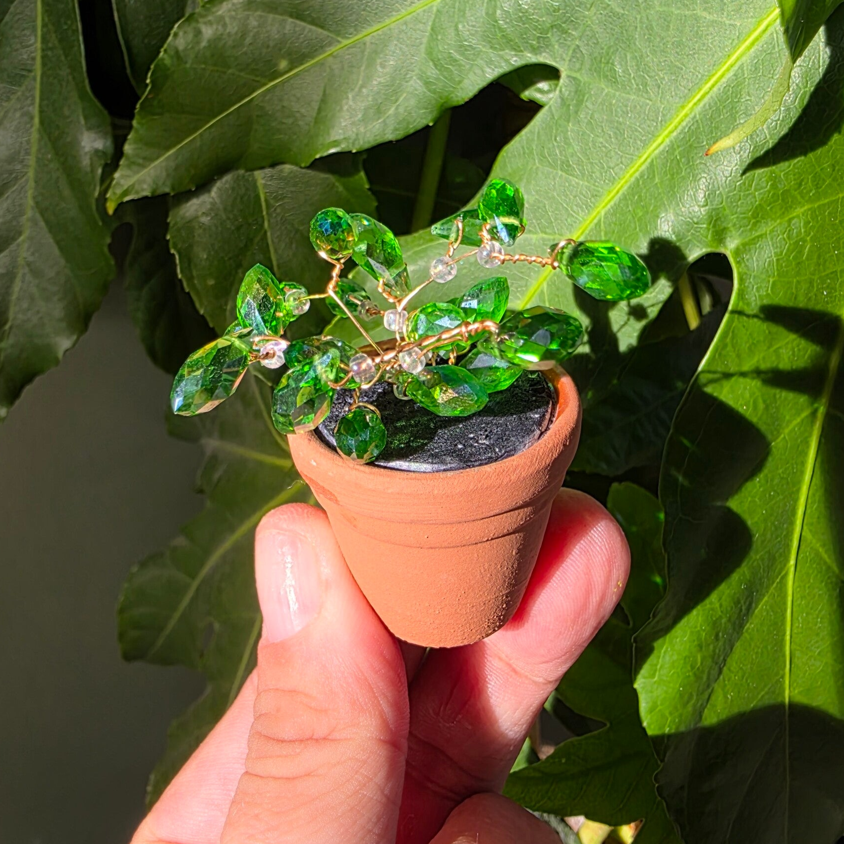 Beadplant koelkast magneetje