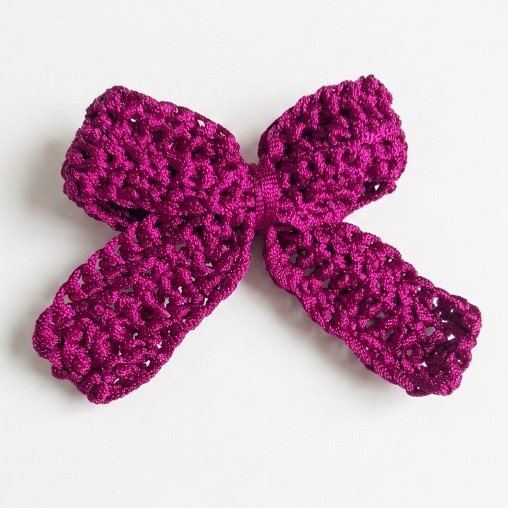 Haarspeld Bow Pinkish Purple