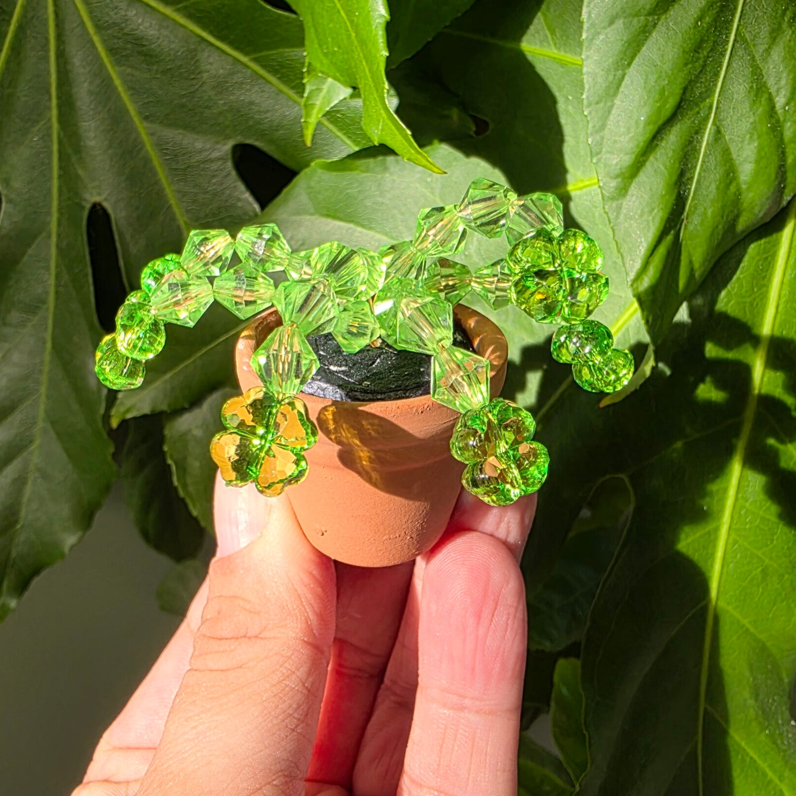 Beadplant koelkast magneetje