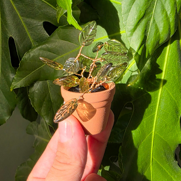 Beadplant koelkast magneetje