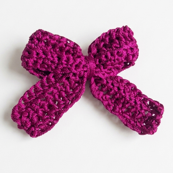 Haarspeld Bow Pinkish Purple