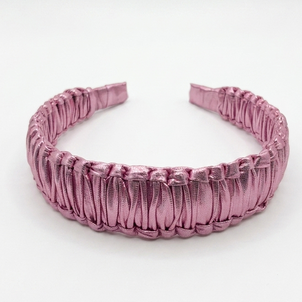 Diadeem Macrame Pink