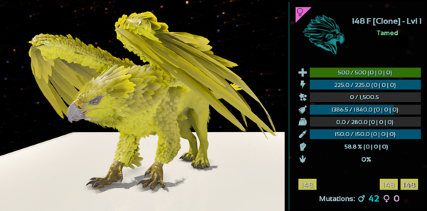 ID148 LVL1 Adult Female Griffin clones