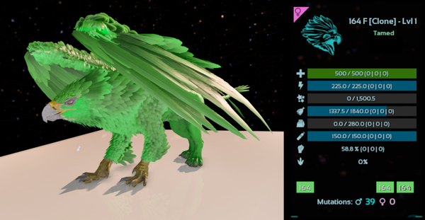 ID164 LVL1 Adult Female Griffin clones