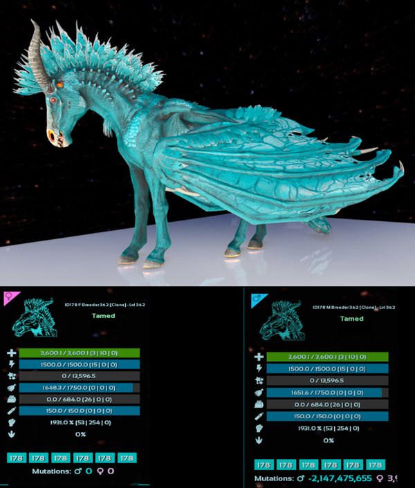 ID178 Dreadmare adult clones