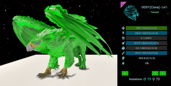 ID3 LVL1 Adult Female Griffin clones