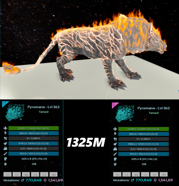 ID36 Melee Pyromane adult clones