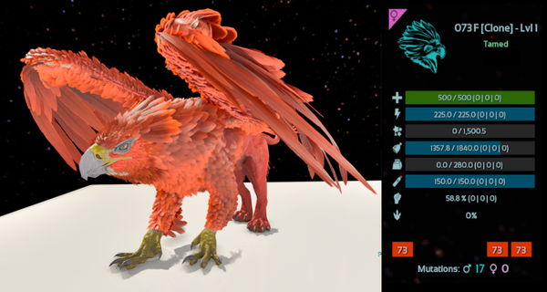 ID73 LVL1 Adult Female Griffin clones