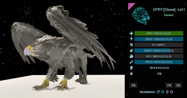 ID79 LVL1 Adult Female Griffin clones