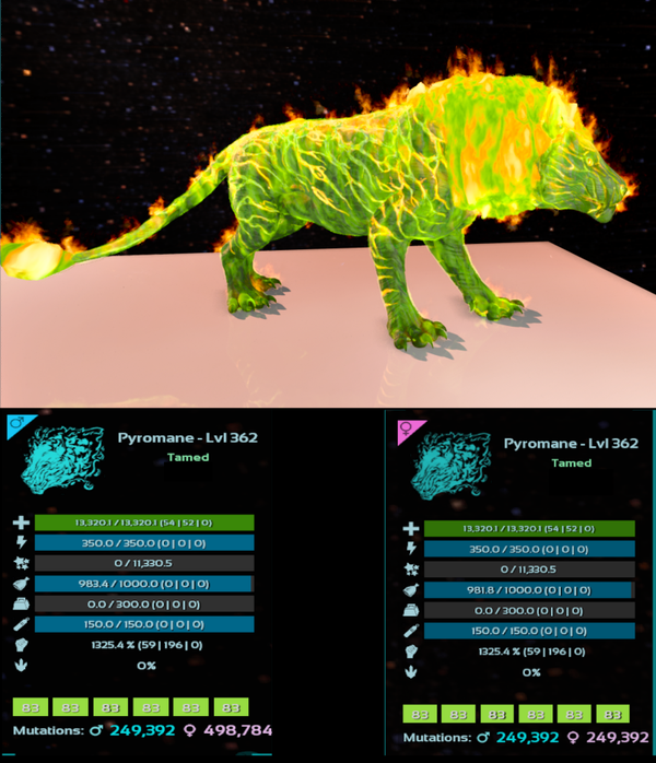 ID83 Pyromane adult clones