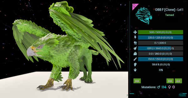 ID88 LVL1 Adult Female Griffin clones