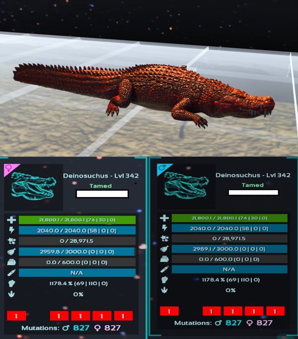 DEINOSUCHUS adult clones