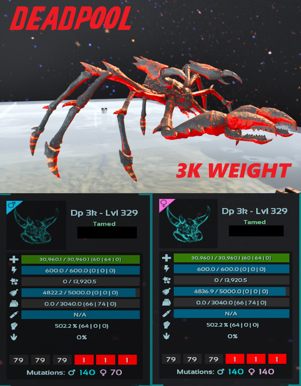 Deadpool 3k Karkinos Adult Clones