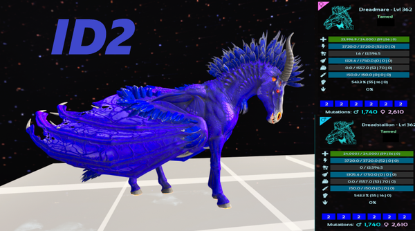 ID2 Dreadmare adult clones