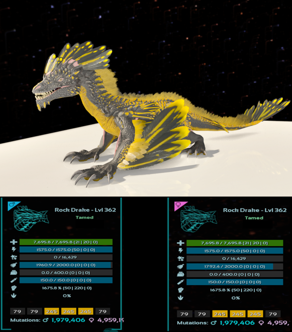 Batman Rock Drake 1675m adult clones