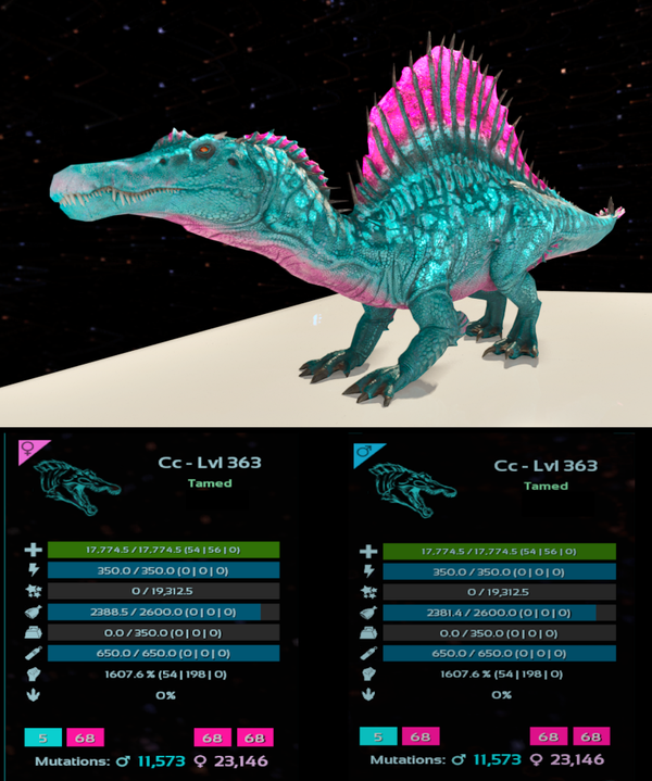 Cotton Candy Aberrant Spino Adult clones