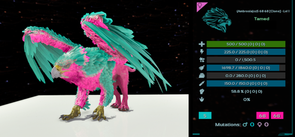 Cotton Candy LVL1 Adult Female Griffin clones