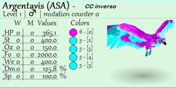 Cotton Candy Rev Lvl 1 Argy female adult clones