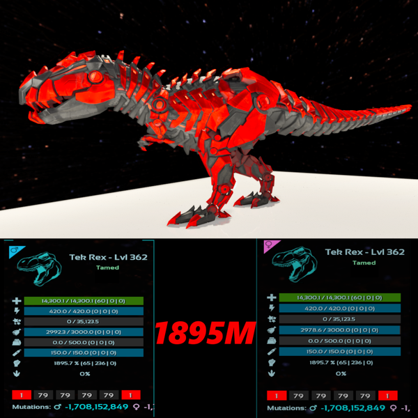 Deadpool 1895m Tex Rex adult clones